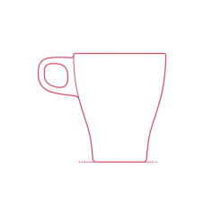 Objects Coffee Mugs Ikea Fargrik Mug Editable Svg Line Art, Free Vectors File